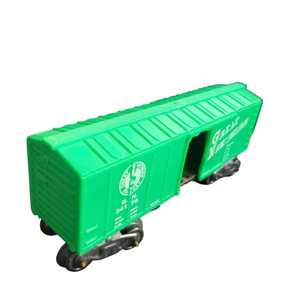 Marx O Scale Lot Santa Fe‎ Caboose, 34178 Great Northern Box Cars Guage Erie